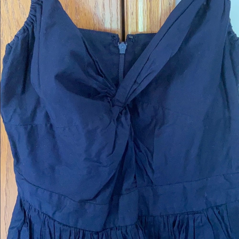 Banana Republic Navy Pleated Dress - Picture 2 of 7